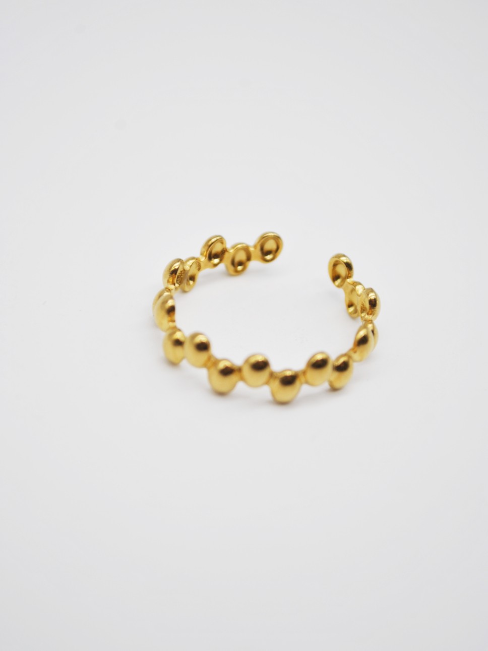 ANEL IRREGULAR DOURADO AJUSTÁVEL - AÇO INOXIDÁVEL ANEL IRREGULAR DOURADO AJUSTÁVEL - AÇO INOXIDÁVEL