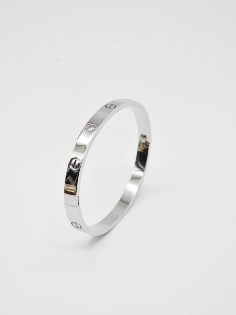 PULSEIRA RIGIDA PRATEADA PULSEIRA RIGIDA PRATEADA