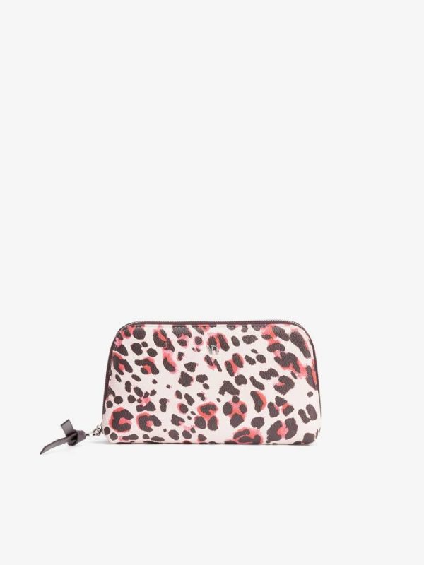 Porta-moedas estampado animal print