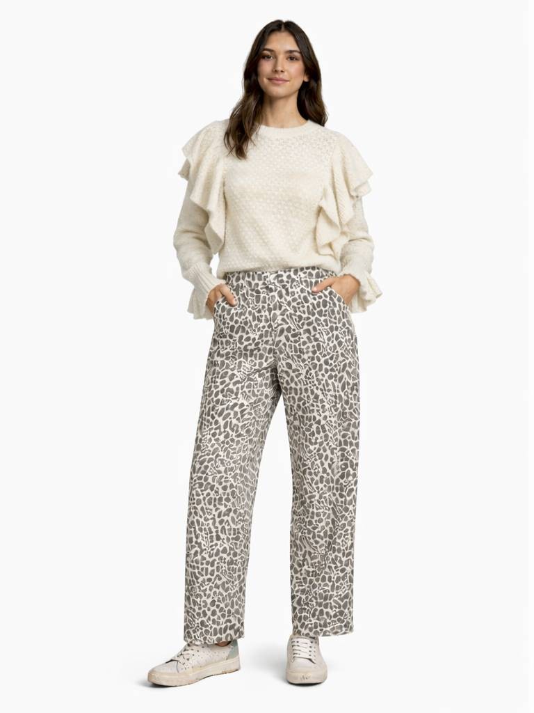 CAMISOLA DE MALHA COM FOLHOS CAMISOLA DE MALHA COM FOLHOS