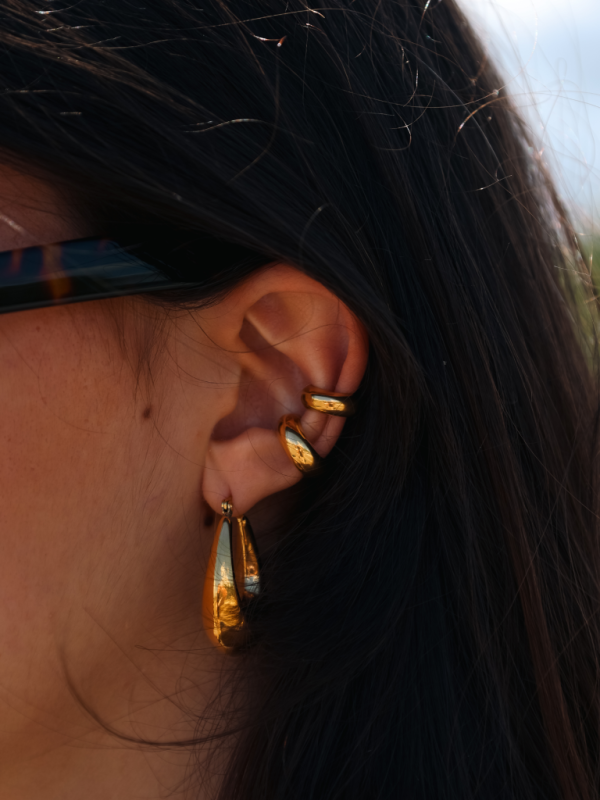 BRINCOS EAR CUFF DOURADOS