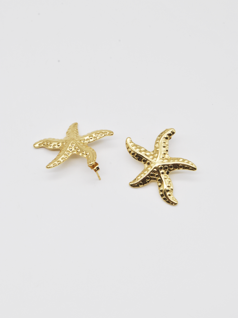 BRINCOS DOURADOS ESTRELA DO MAR BRINCOS DOURADOS ESTRELA DO MAR