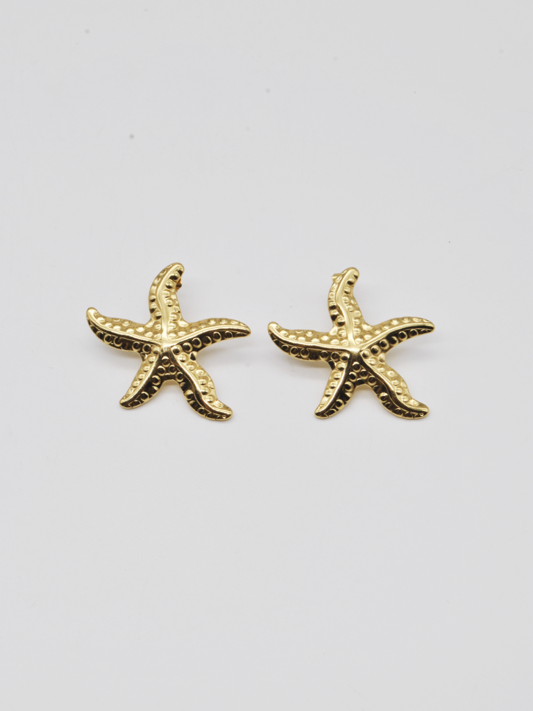 BRINCOS DOURADOS ESTRELA DO MAR BRINCOS DOURADOS ESTRELA DO MAR