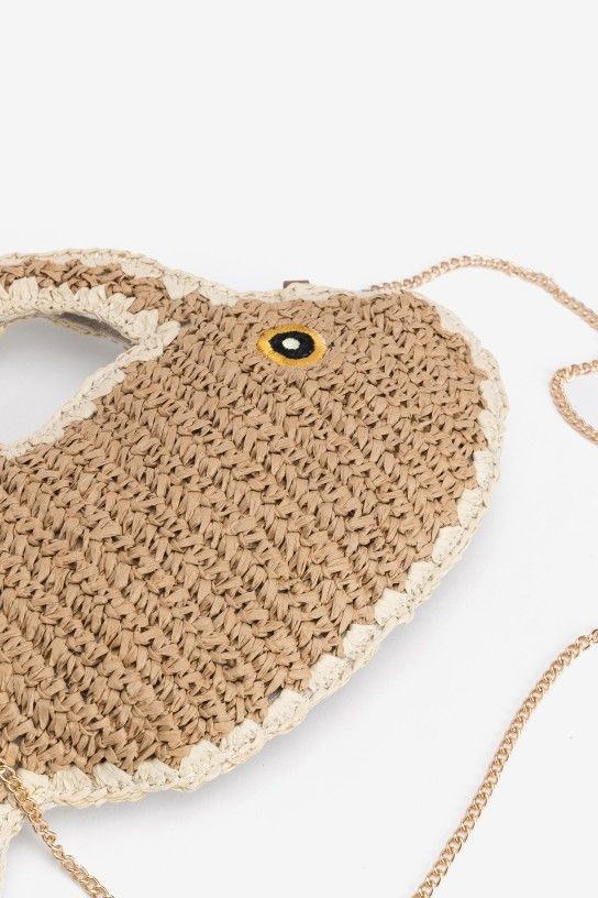Clutch de peixe em ráfia Clutch de peixe em ráfia